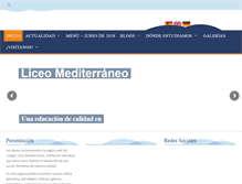 Tablet Screenshot of liceomediterraneo.com